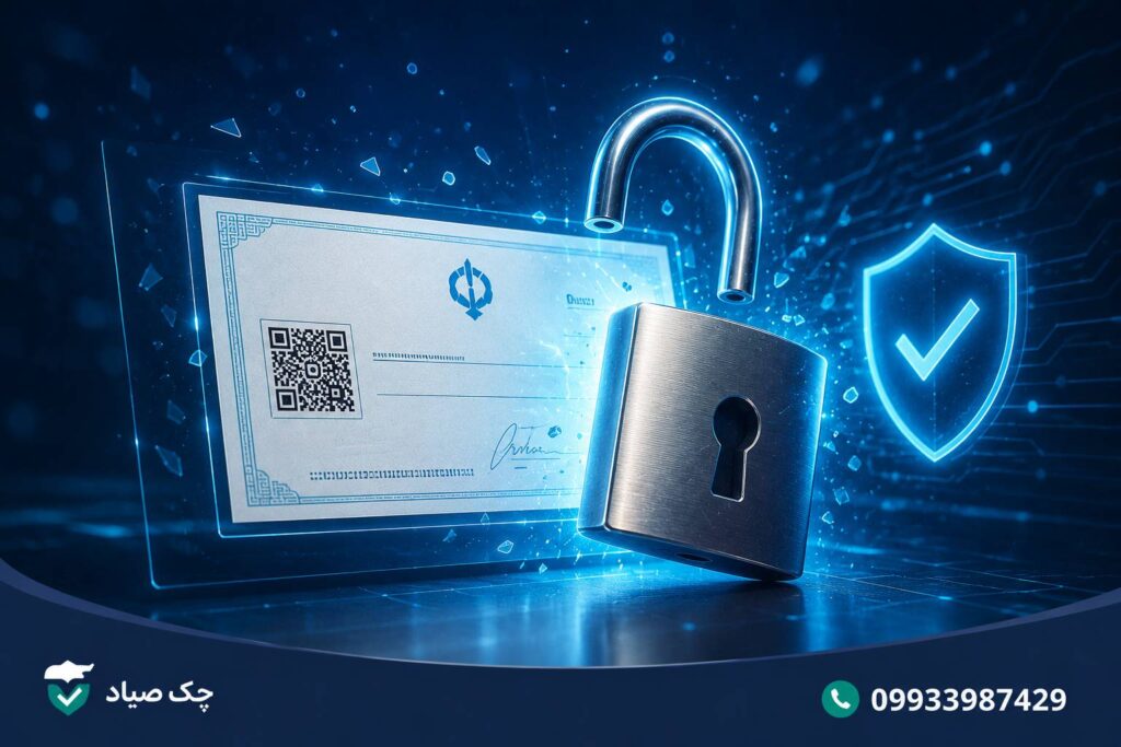 رفع قفل چک دیجیتال